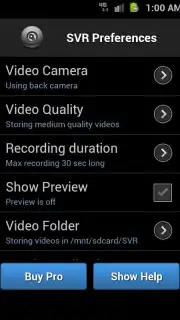 Secret Video Recorder (Android 1X) скриншот 9