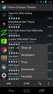 Theme Chooser Themes скриншот 3
