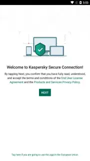 Kaspersky Fast Secure VPN скриншот 1
