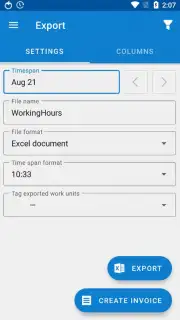 WorkingHours — Time Tracking скриншот 3
