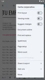 Google Docs скриншот 14