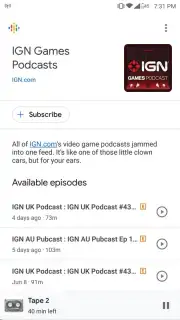 Google Podcasts скриншот 4