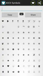 ASCII Text Symbols скриншот 2