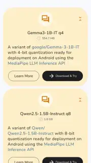 Google AI Edge Gallery скриншот 3
