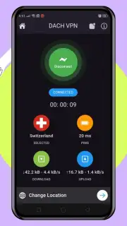 DACH VPN - No. 1 Most Secured ADFREE VPN скриншот 1
