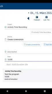 aTimeRecording - Online Time Tracking скриншот 3