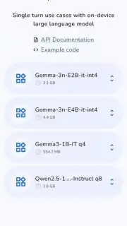 Google AI Edge Gallery скриншот 2