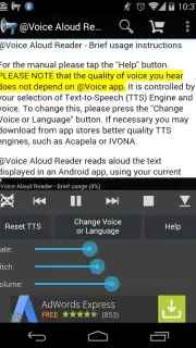 Voice Aloud Reader скриншот 7