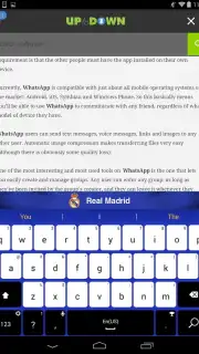 Real Madrid Official Keyboard скриншот 1