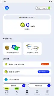 ZBD: Earn Bitcoin Rewards скриншот 1