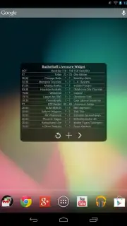 Basketball Livescore Widget скриншот 21