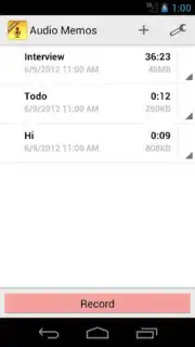 Audio Memos скриншот 4