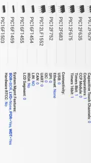 PICmicro Database скриншот 9